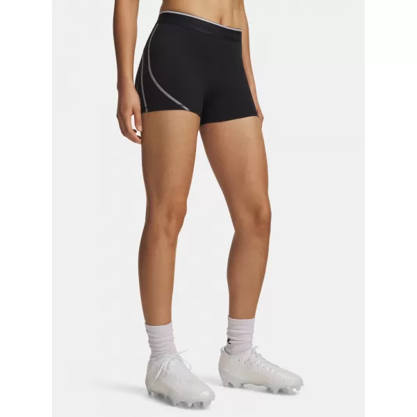 Дамски шорти UNDER ARMOUR HEATGEAR ELITE SHORTY 6015371-008 ЧЕРЕН 