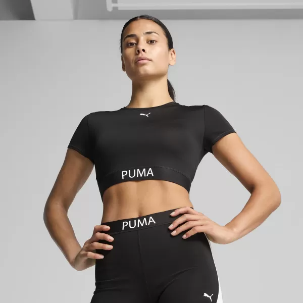  Дамска тениска PUMA W STRONG TEE - SHORT 526805-01 ПУМА ЧЕРНА 