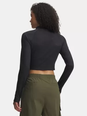 Дамска тениска UNDER ARMOUR MERIDIAN SUEDE EFFECT LS 6007020-001 ЧЕРЕН