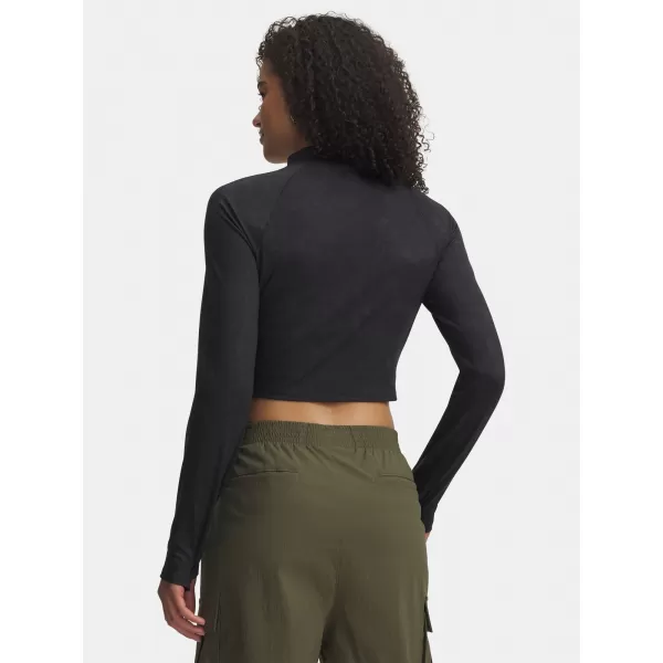  Дамска тениска UNDER ARMOUR MERIDIAN SUEDE EFFECT LS 6007020-001 ЧЕРЕН 
