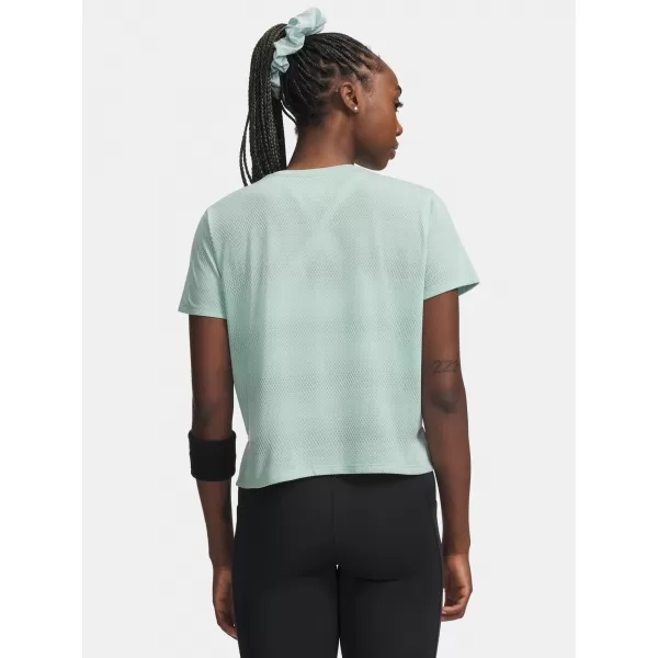  Дамска тениска UNDER ARMOUR UA VELOCITI SHORTSLEEVE 6009540-703 ЗЕЛЕНО 