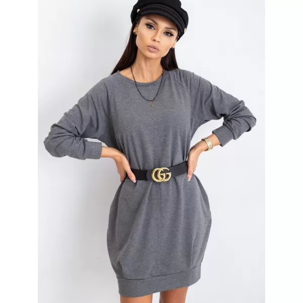  Рокля BASIC FEEL GOOD RV-TU-5184.93P ТЪМНО СИВО 