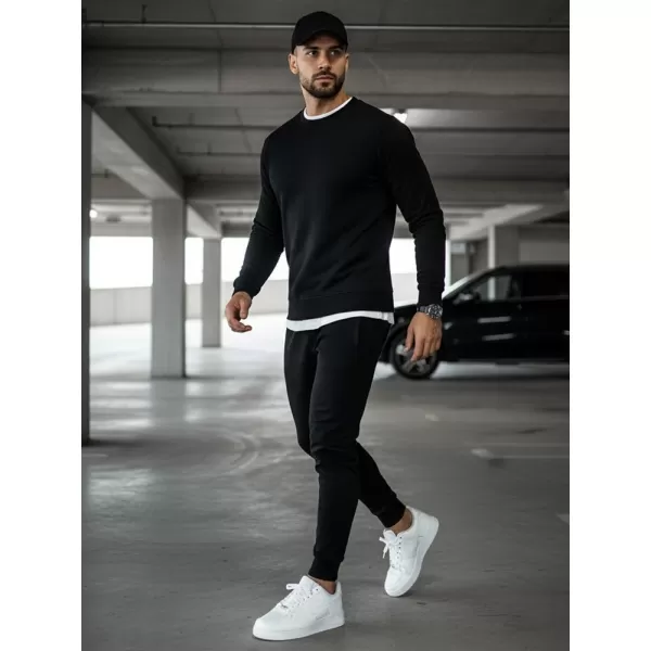  Мъжки суичър DSTREET BX2416 ЧЕРЕН 