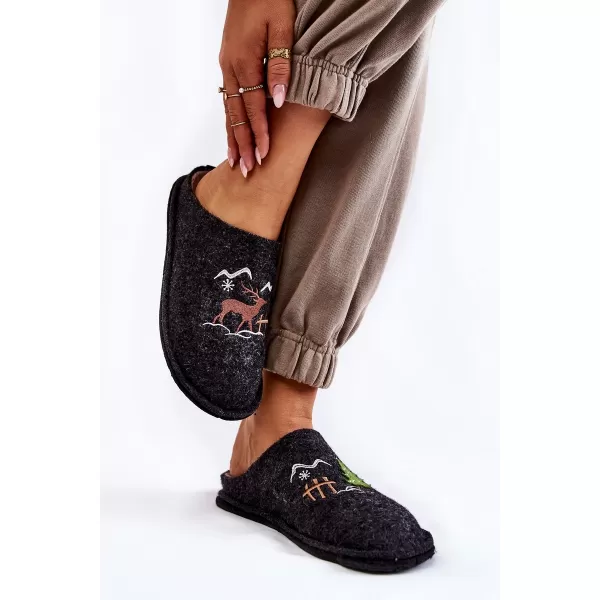  Дамски чехли BIG STAR KK276018 BLACK/BEIGE Big Star Shoes 