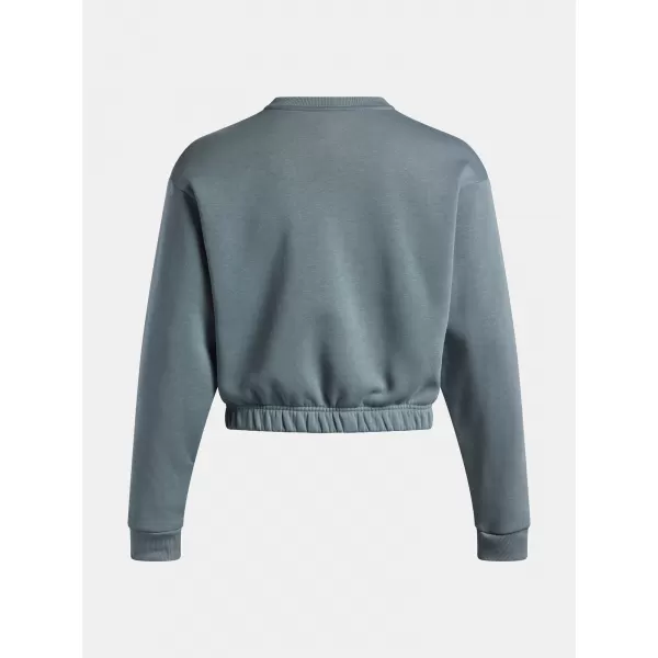 Дамски суичър UNDER ARMOUR UA RIVAL FLEECE PIPED CREW 6007035-587 СИНЬО 