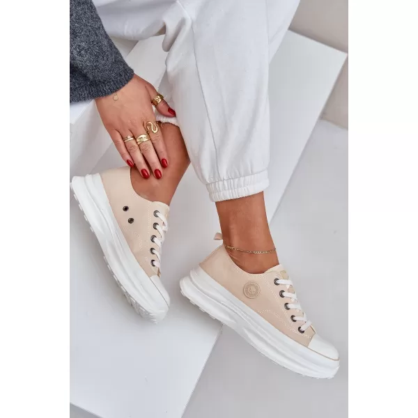  Дамски маратонки BIG STAR NN274127 BEIGE Big Star Shoes 