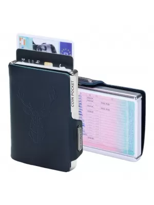 Портфейл MONDRAGHI Silhouette Modern Deer СИНЬО