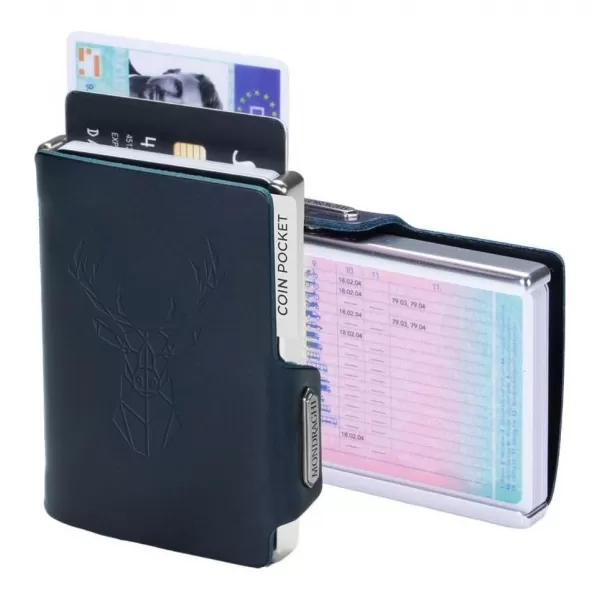  Портфейл MONDRAGHI Silhouette Modern Deer СИНЬО 