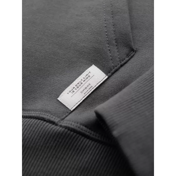  Мъжки суичър OMBRE OM-SSNZ-0241 ГРАФИТ 