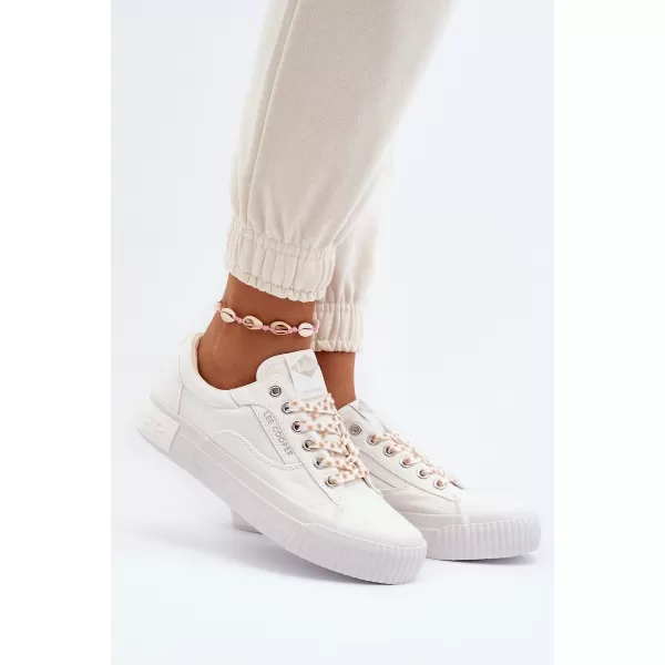  Дамски кецове LEE COOPER LCW-24-31-2170 БЯЛО 
