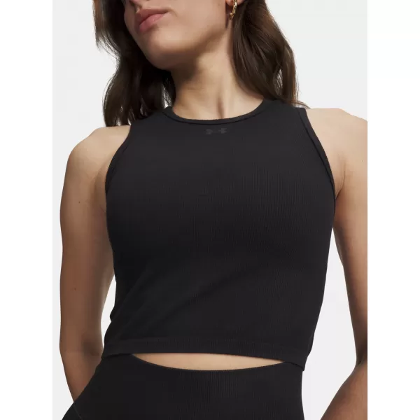  Дамски потник UNDER ARMOUR SEAMLESS COTTON HAND TANK 6011132-008 ЧЕРЕН 