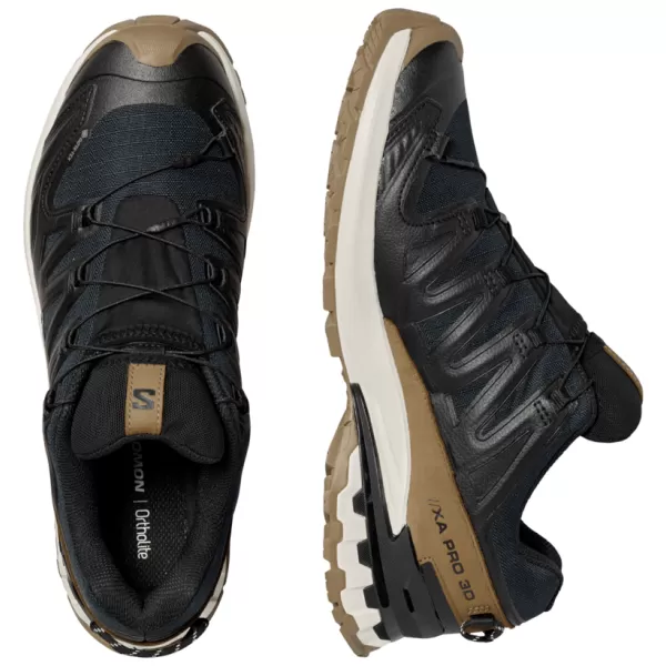  Мъжки обувки SALOMON XA PRO 3D V9 GTX LIFELONG M L47963800 ЧЕРНО/КОЙОТОВО КАФЯВО/ВАНИЛОВ ЛЕД 