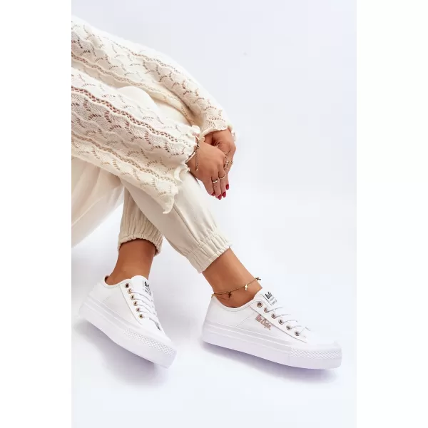  Дамски кецове LEE COOPER LCW-24-31-2725 БЯЛО 