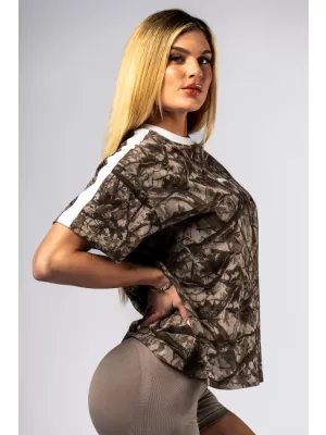 Спокойна тениска POWER 894 LIGHT BROWN CAMO Nebbia