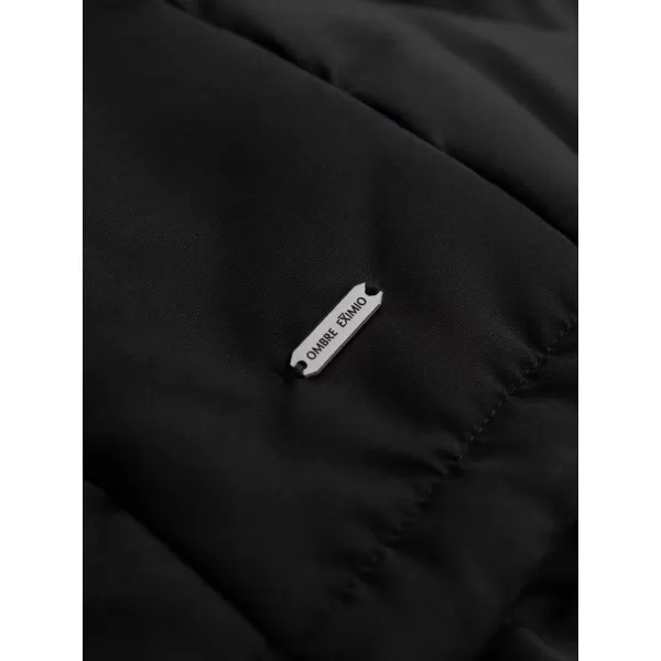  Мъжко яке OMBRE OM-JAHP-0237 ЧЕРЕН 