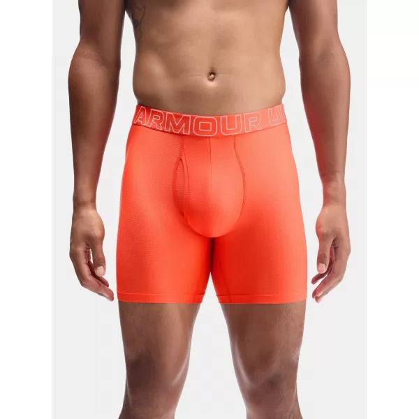  Мъжки боксерки UNDER ARMOUR UA PERFORMANCE TECH MESH - SOLID 6IN - 1383884-690 ОРАНЖЕВО 