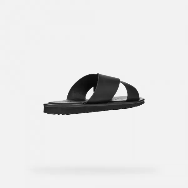  Мъжки чехли GEOX ERICE G002620 ЧЕРЕН 
