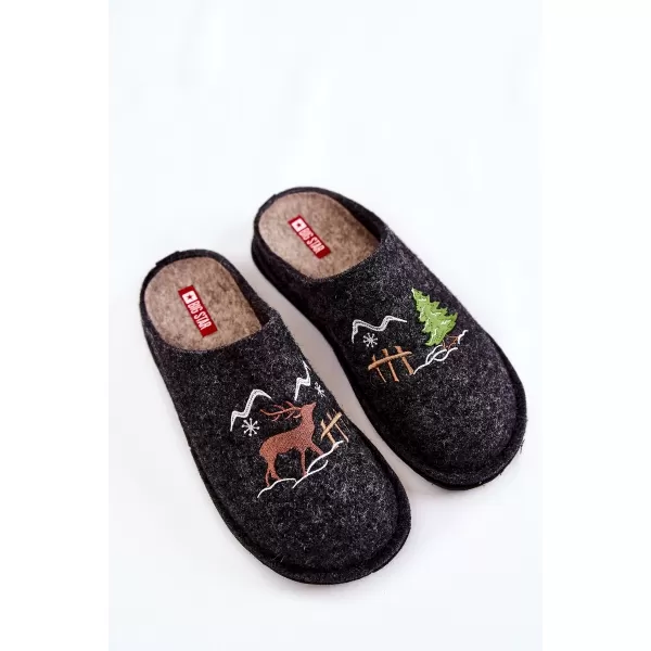  Дамски чехли BIG STAR KK276018 BLACK/BEIGE Big Star Shoes 