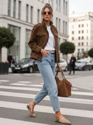 Дамско яке DSTREET TY5578 КЕХЛИБАР