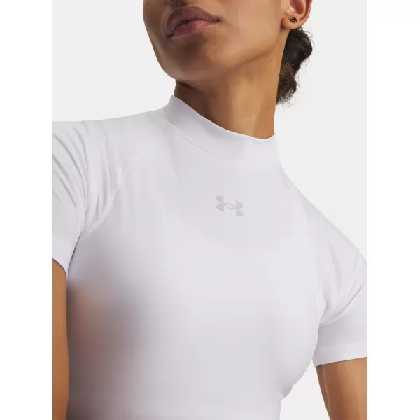  Дамска тениска HEATGEAR CROP MOCK SS 6010006-100 WHITE Under Armour 