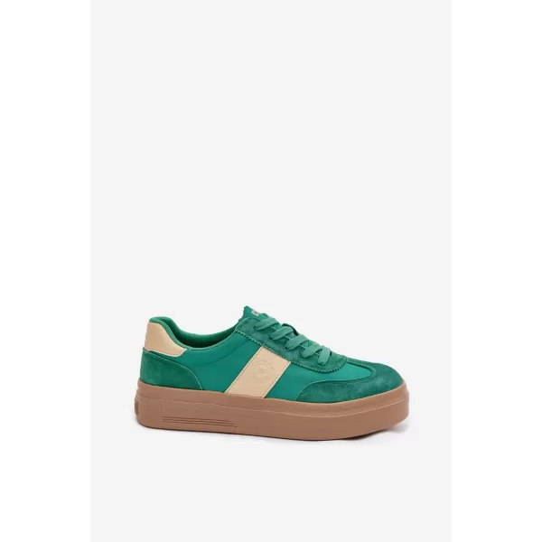 Дамски маратонки BIG STAR TT274163 GREEN Big Star Shoes 