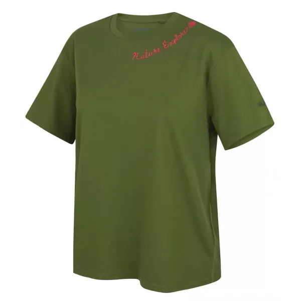  Дамска тениска HUSKY TEE NATURE L ЗЕЛЕНО 