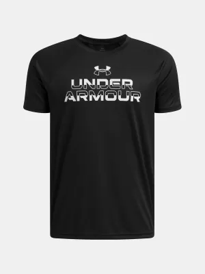 Момчешка тениска UNDER ARMOUR UA TECH SPLIT WORDMARK SS 1383010-004 ЧЕРЕН