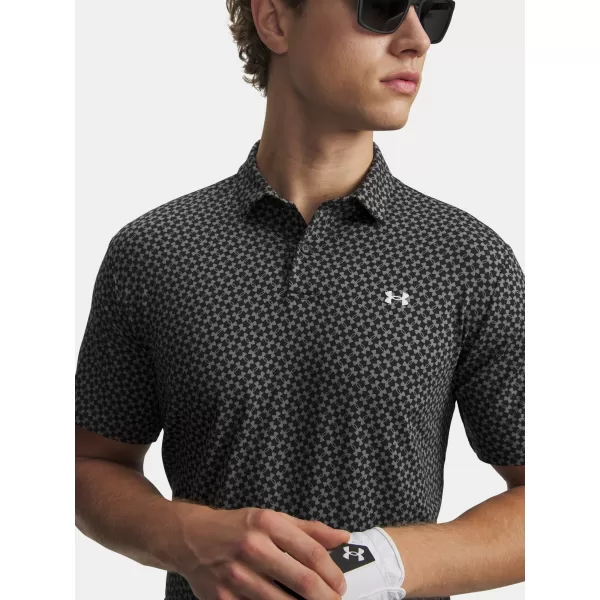  Мъжка тениска UNDER ARMOUR T2G PRINTED POLO 6012304-001 ЧЕРЕН 