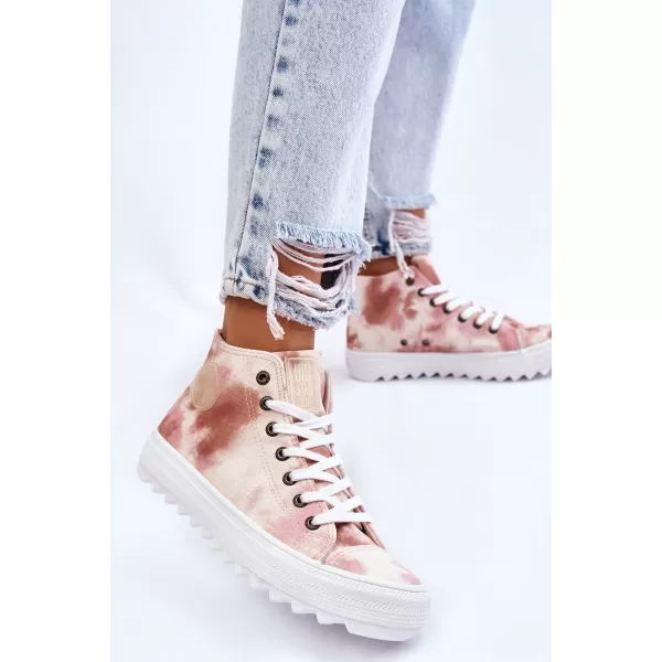  Дамски маратонки BIG STAR LL274048 BEIGE/NUDE Big Star Shoes 