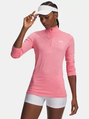 Дамска тениска TECH 1/2 ZIP- TWIST 1384225-601 РОЗОВА Under Armour