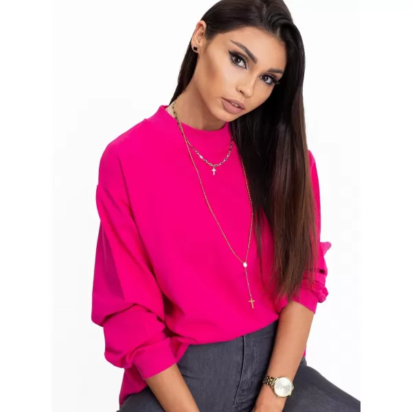 Дамски суичър BASIC FEEL GOOD RV-BL-5185.79P ФУКСИЯ 
