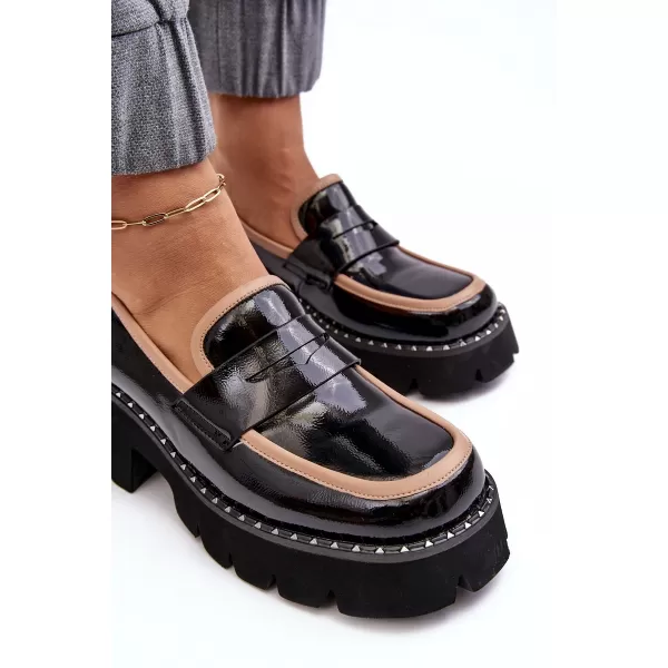  Дамски мокасини D&A MR870-32 ЧЕРЕН 