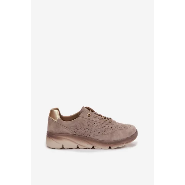  Дамски кецове SERGIO LEONE SP-002 КАФЯВО 