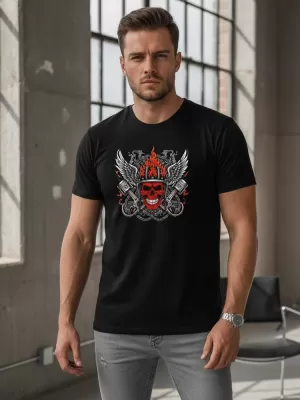 Мъжка тениска DSTREET NX058R ЧЕРЕН