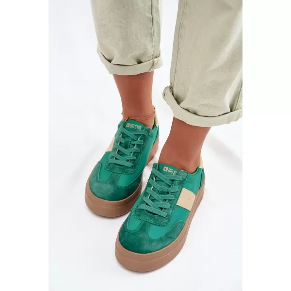  Дамски маратонки BIG STAR TT274163 GREEN Big Star Shoes 
