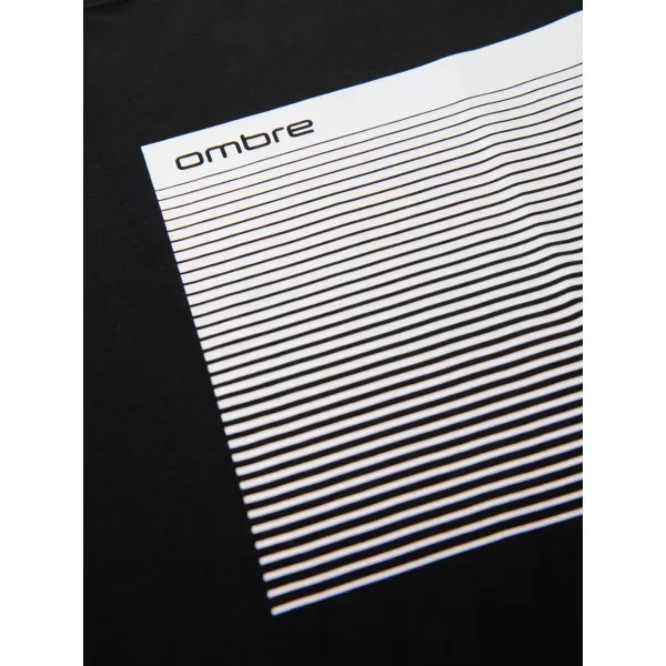  Мъжка тениска OMBRE OM-TSPT-0246 ЧЕРЕН 