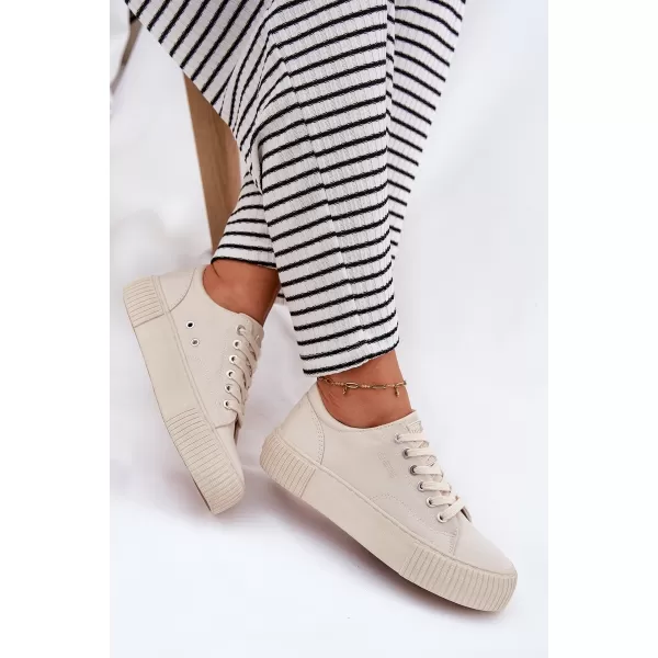  Дамски маратонки BIG STAR RR274407 BEIGE Big Star Shoes 