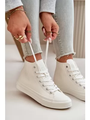 Дамски маратонки BIG STAR OO274932 WHITE Big Star Shoes