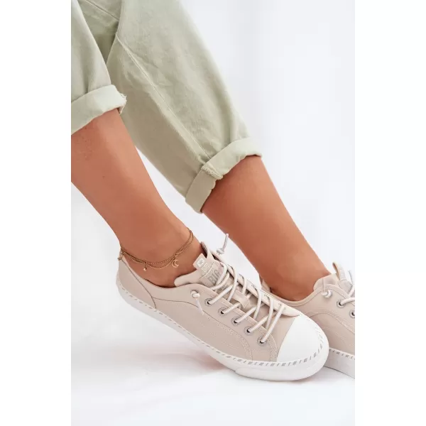  Дамски маратонки BIG STAR TT274387 BEIGE Big Star Shoes 
