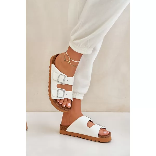  Дамски чехли BIG STAR LL274480 WHITE Big Star Shoes 
