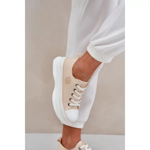  Дамски маратонки BIG STAR NN274127 BEIGE Big Star Shoes 