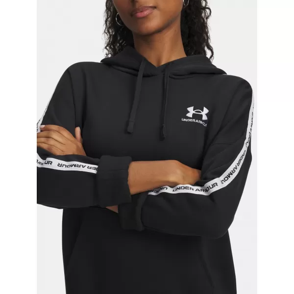  Дамски суичър UNDER ARMOUR ICON FLEECE TAPED HDY 6003708-004 ЧЕРЕН 