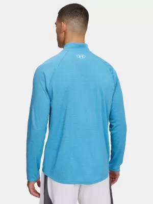 Мъжка тениска UNDER ARMOUR UA TECH TEXTURED 1/2 ZIP 1382797-453 СИНЬО