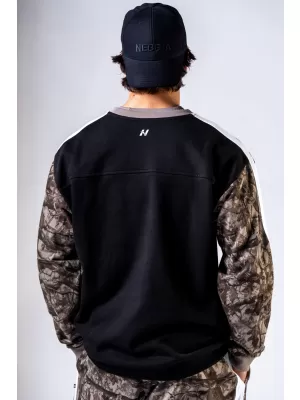 Суичър със спокойна кройка POWER 903 СВЕТЛО КАФЯВ CAMO Nebbia