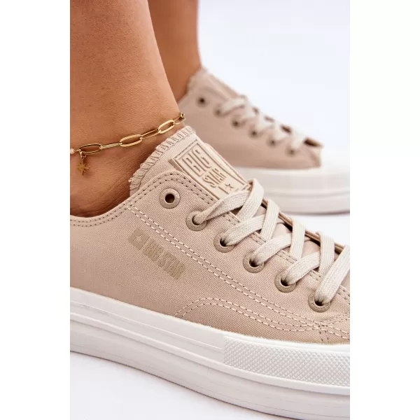  Дамски маратонки BIG STAR LL274969 BEIGE Big Star Shoes 