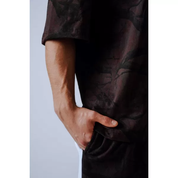  Овърсайз тениска POWER 898 DARK BROWN CAMO Nebbia 