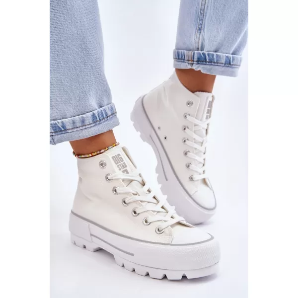  Дамски маратонки BIG STAR LL274156 WHITE Big Star Shoes 