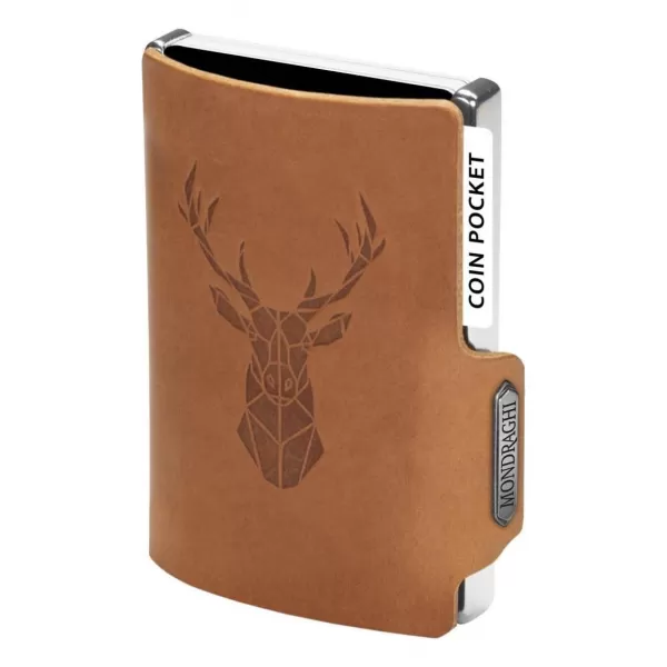  Портфейл MONDRAGHI Silhouette Modern Deer КАРАМЕЛ 