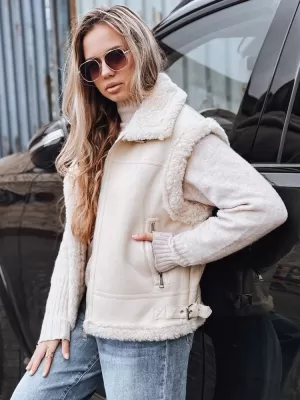 Дамски елек DSTREET TY5238 БЕЖОВО