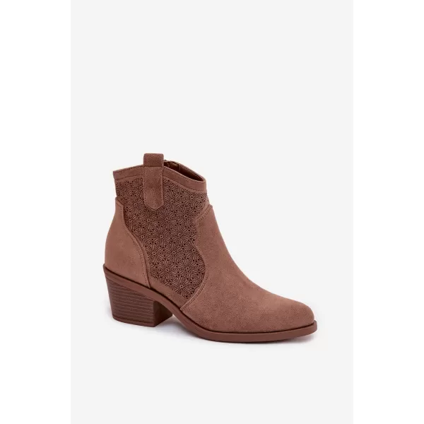  Дамски обувки S.BARSKI HY61-8013 КАФЕ 